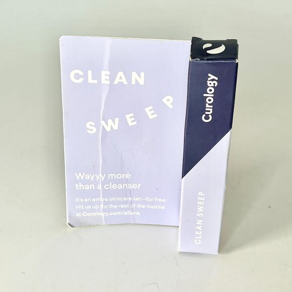 Curology Clean Sweep Cleanser Face Wash Makeup Remover Travel .5 fl oz 15ml NIB - Picture 1 of 7